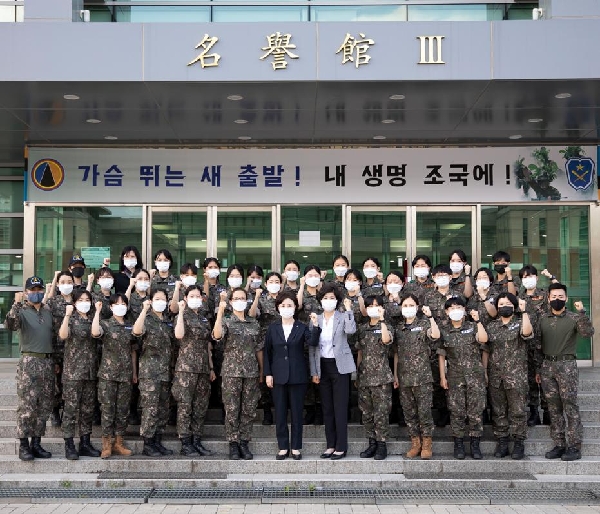 장윤금 총장, 육군학생군사학교 방문