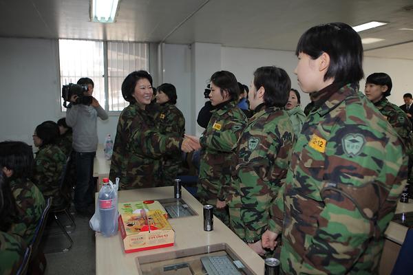 한영실 총장, 학생중앙군사학교 방문