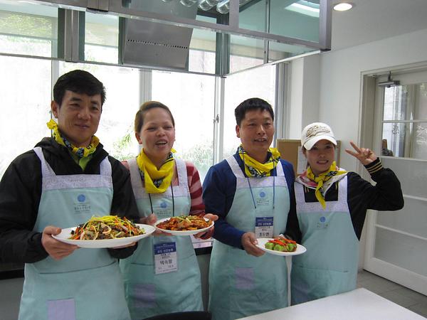 다문화 가족과 함께하는 '한국음식 요리체험'
