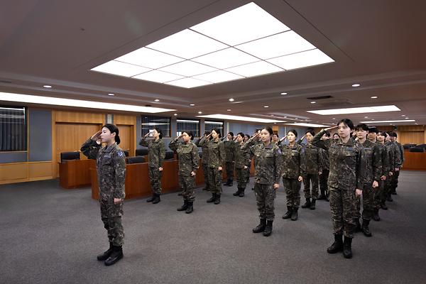 육군·공군 학군단, 동계입영훈련 출정식 실시 